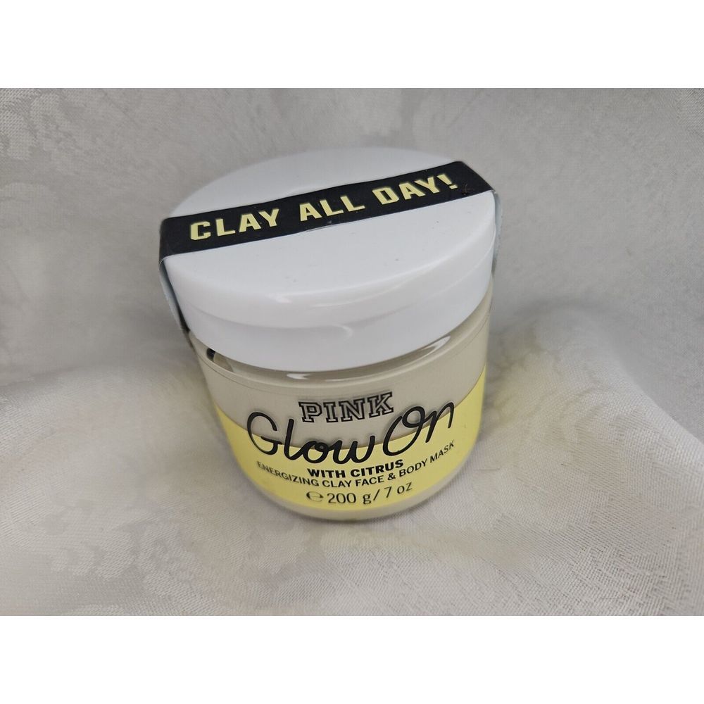 Victoria's Secret PINK GLOW ON Nourishing Clay Face Mask w/CITRUS CLAY ALL DAY!